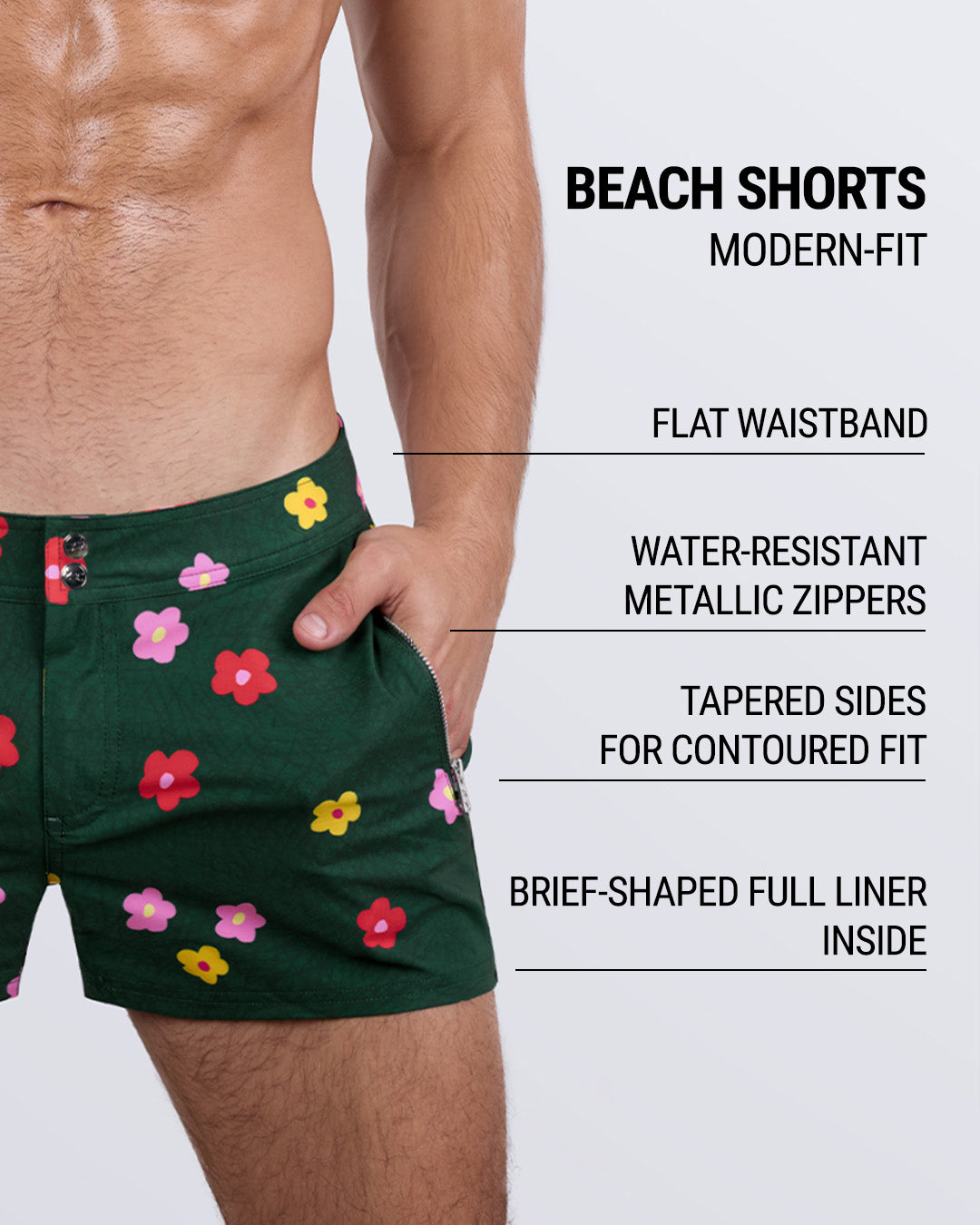 BUY MYSELF FLOWERS - Beach Shorts
