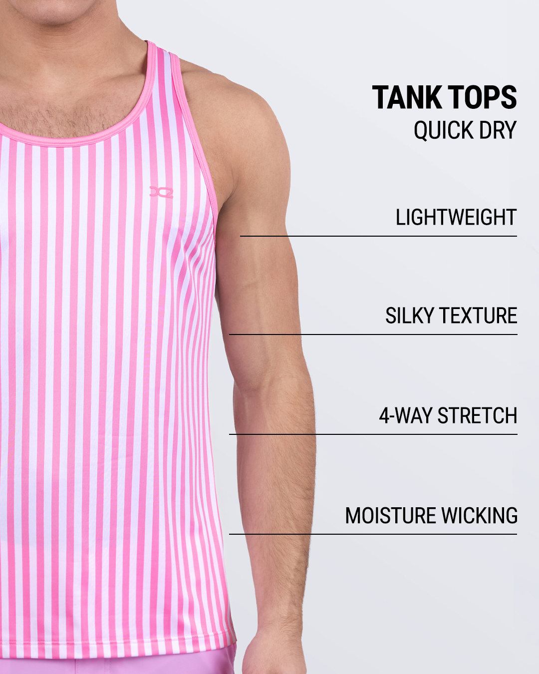 FAST LINES (CHILL PINK) - Tank Top