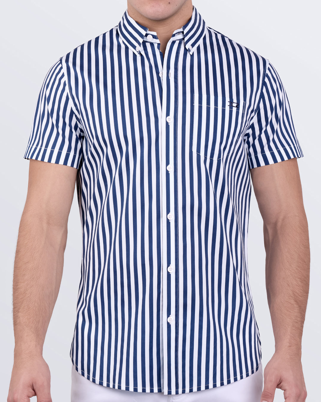 FAST LINES (NAVY BLUE) - Cotton-Lux Shirt