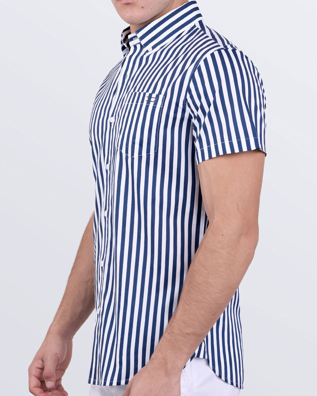FAST LINES (NAVY BLUE) - Cotton-Lux Shirt