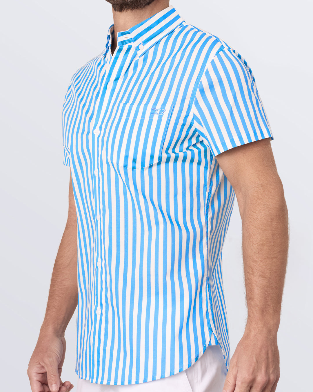 FAST LINES (SKY BLUE) - Cotton Shirt