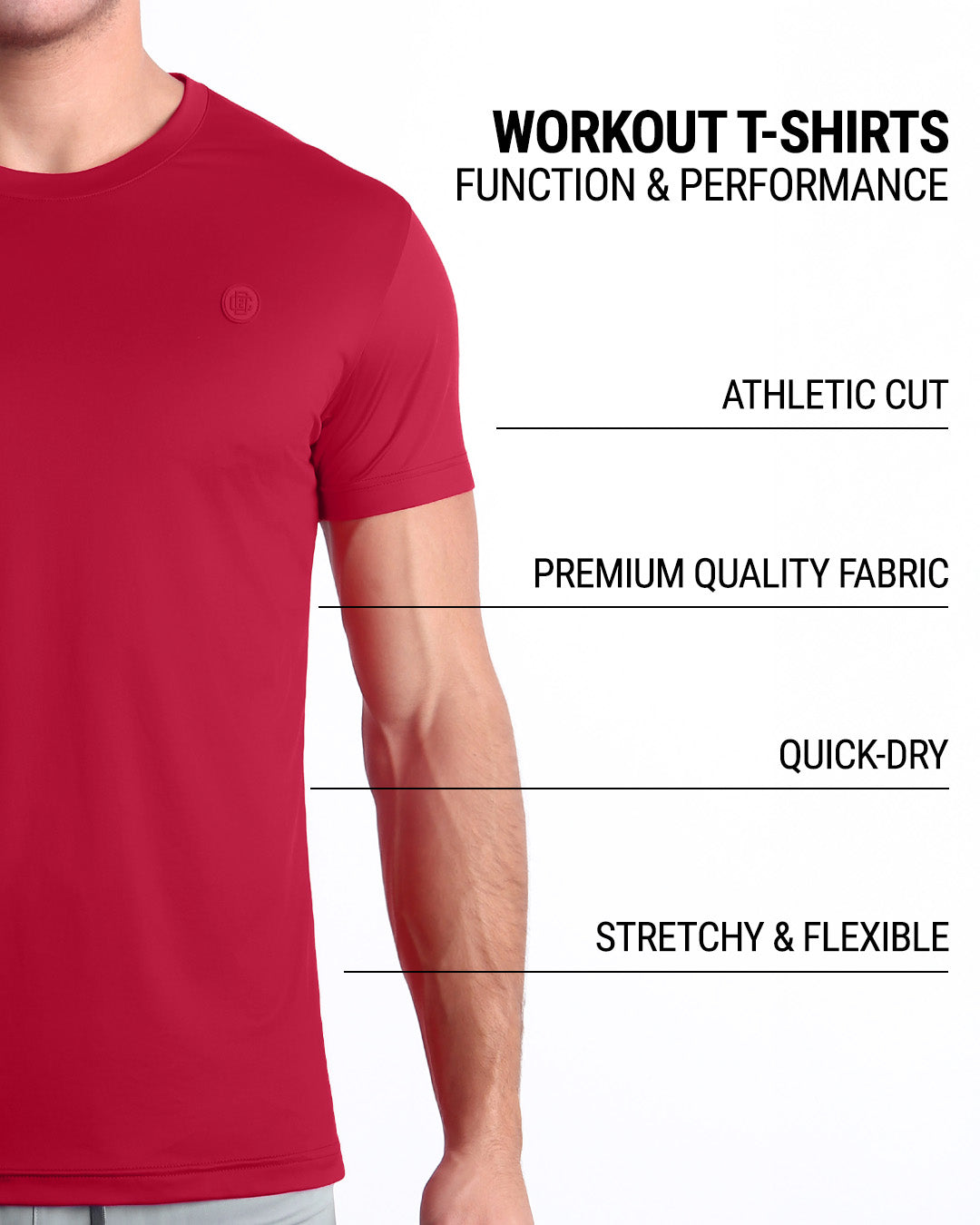MAJESTIC RED - Fitness T-Shirt