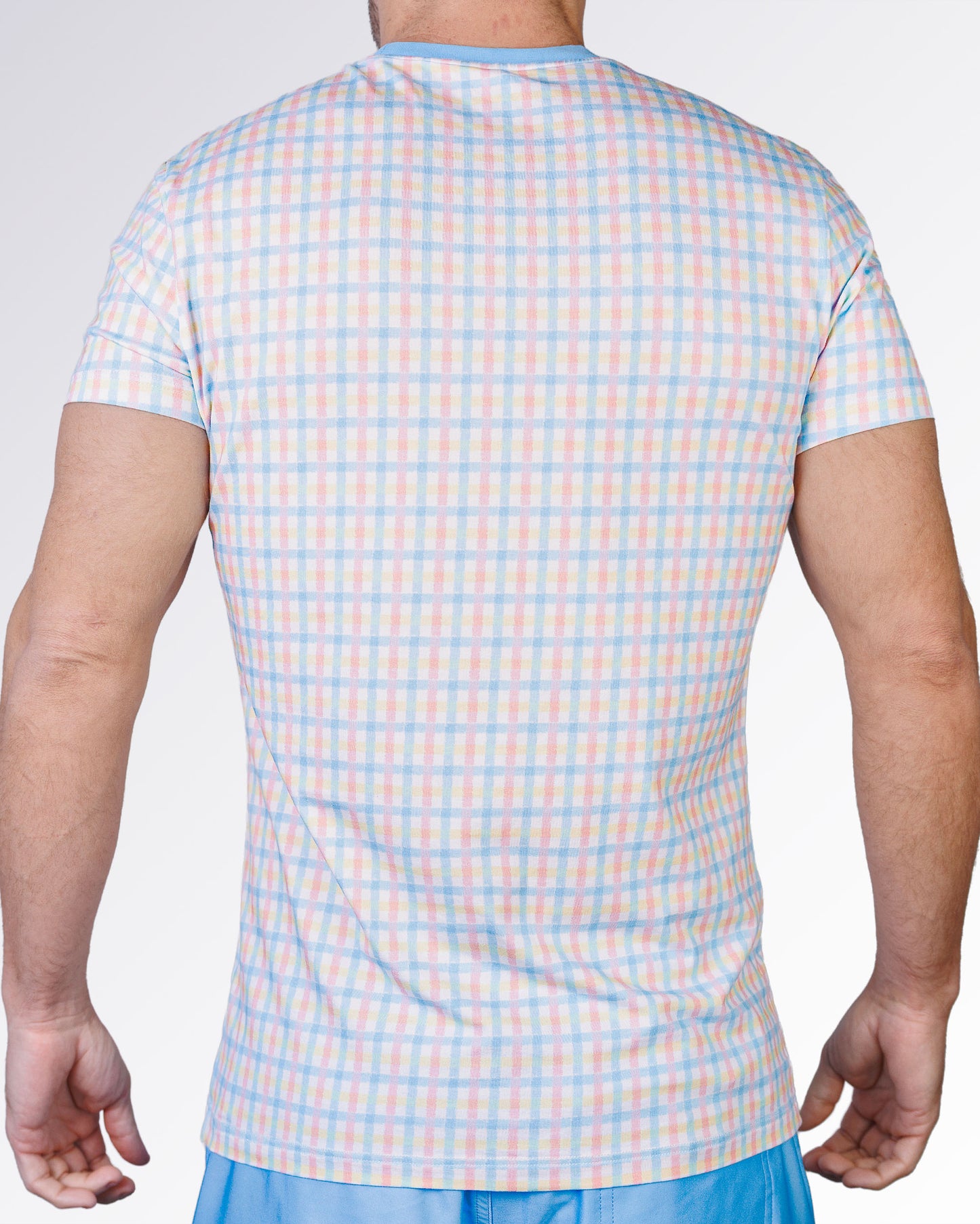 OCEAN DRIVE CHECK - Cotton Graphic T-Shirt