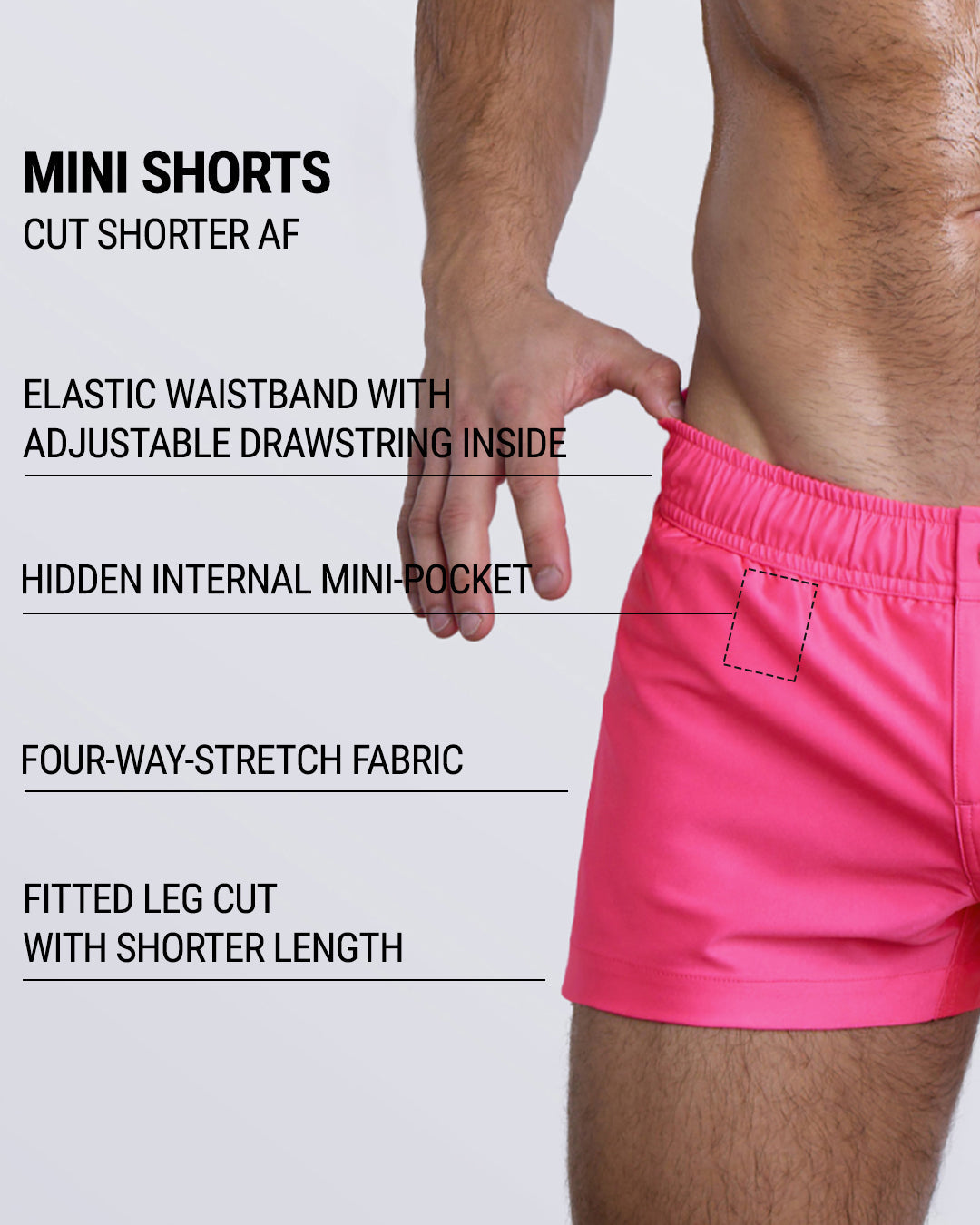 PINK BOMB - Mini Shorts