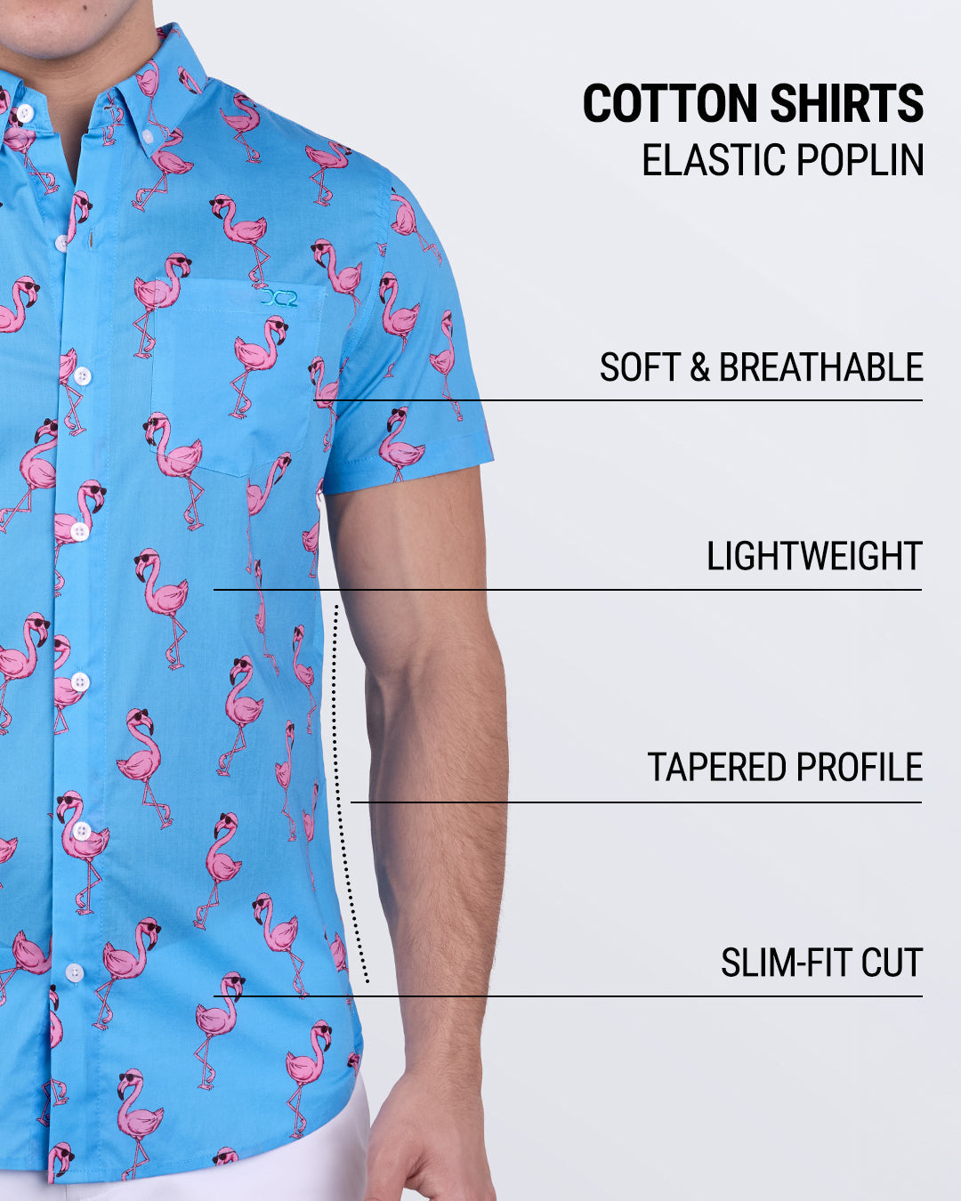 PINK FLAMINGOS - Cotton Shirt