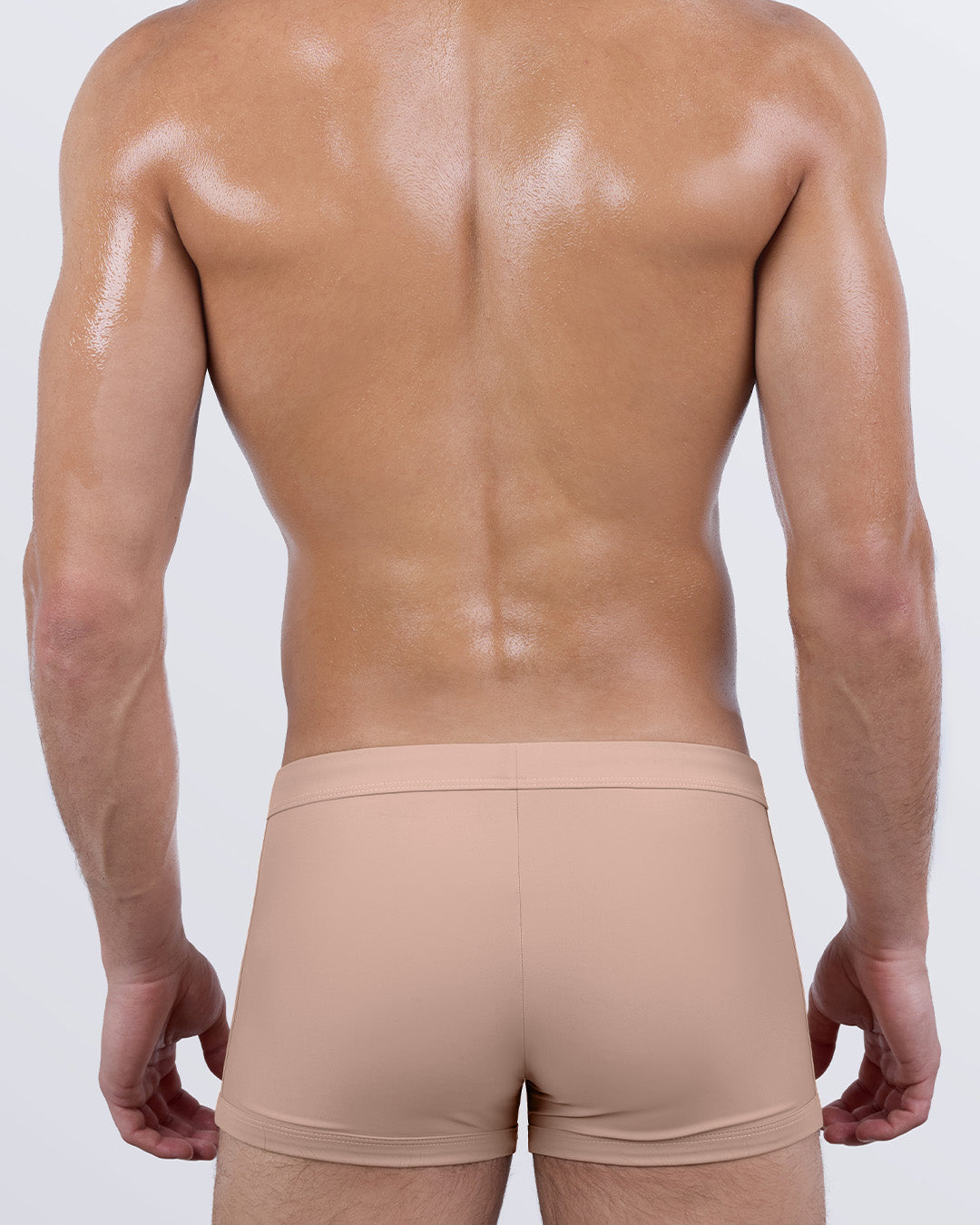 Back view of Skinny Dip (Light) Swim Trunks — sleek design with skin-hugging cut and clean finish.