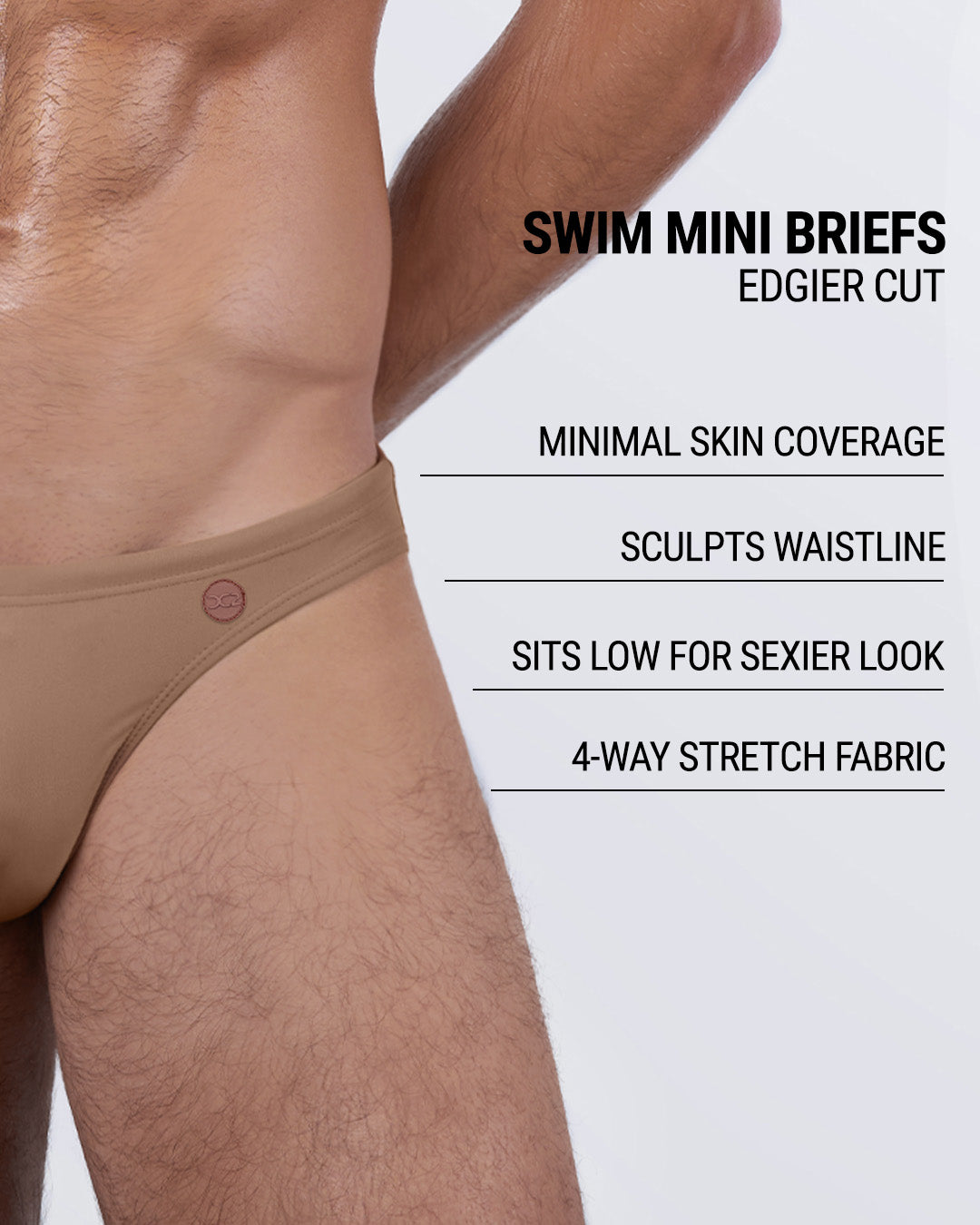 SKINNY DIP (TAN) - Swim Mini Brief