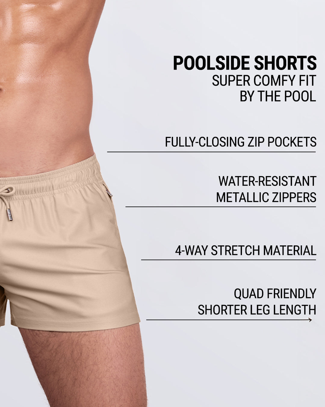 SKINNY DIP (LIGHT) - Poolside Shorts