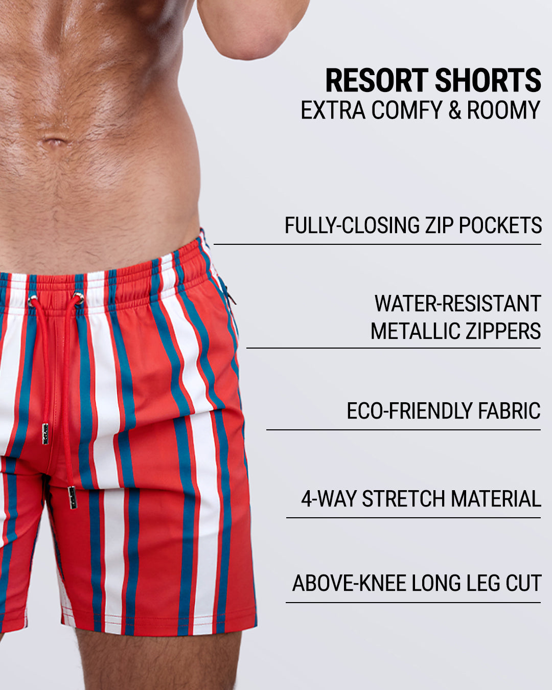SWIFT STRIPES - Resort Shorts
