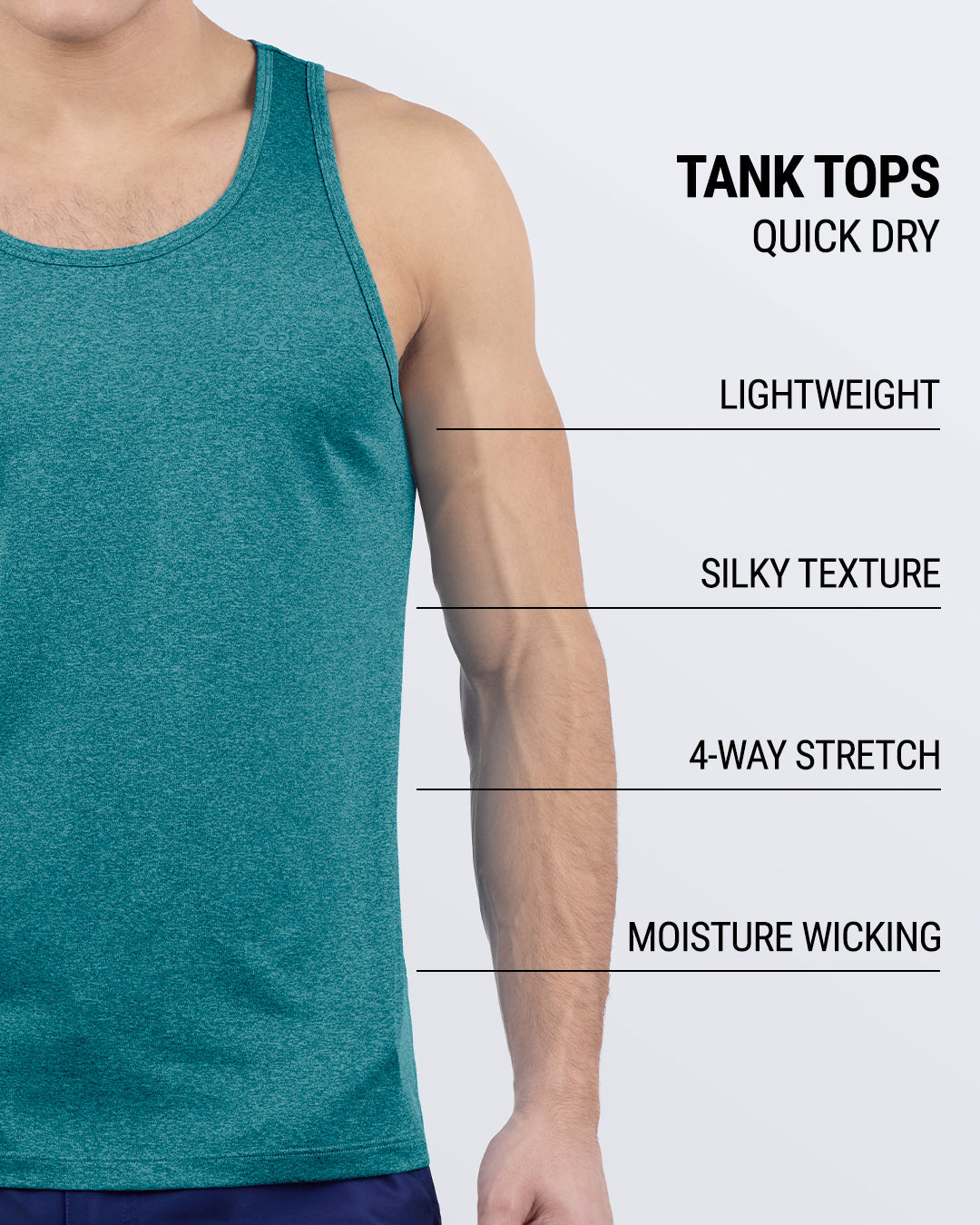 TRAINER TEAL - Tank Top