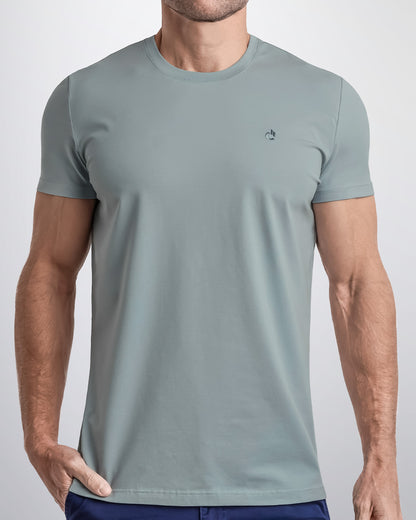 BARELY TEAL - Modal Cotton T-Shirt