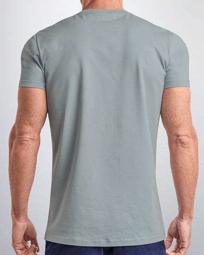 BARELY TEAL - Modal Cotton T-Shirt