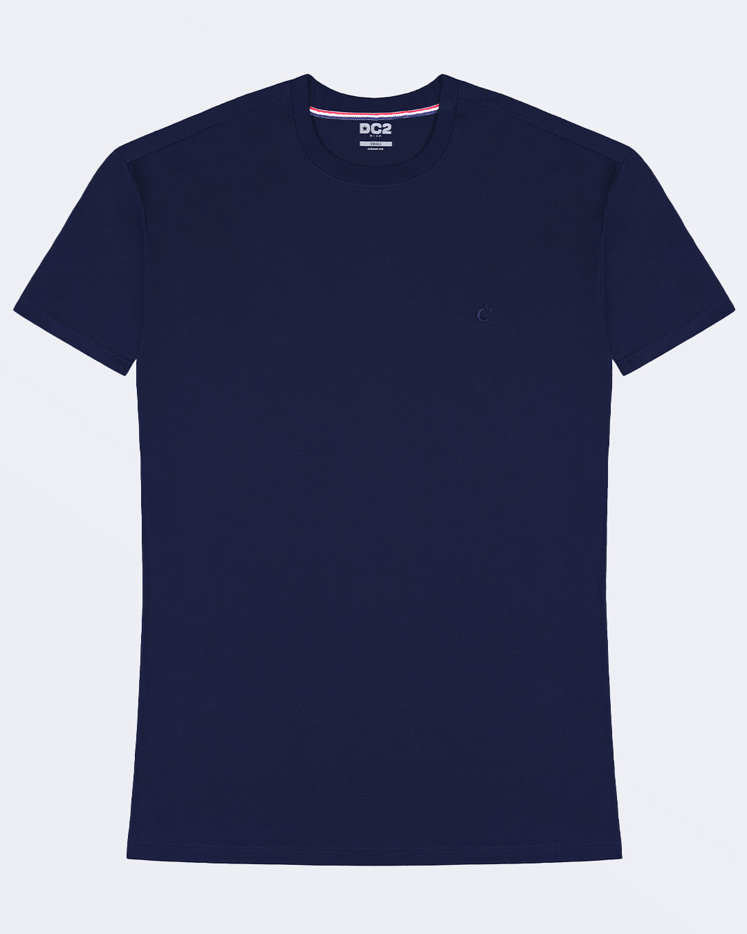 A navy blue modal cotton t-shirt, crafted for stylish casual wear and beachwear by DC2 Miami. Premium quality men's streetwear t-shirt, perfect fit for summer fashion.