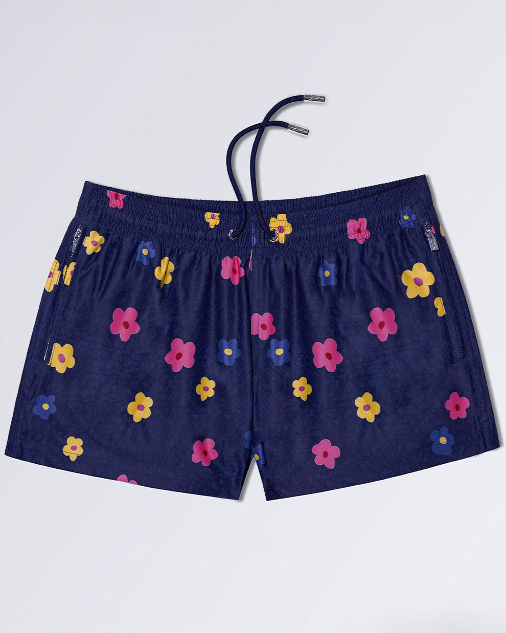 DC2 Buy Myself Flowers (Cool) Poolside Shorts — product detail showing floral print and drawstring waist.