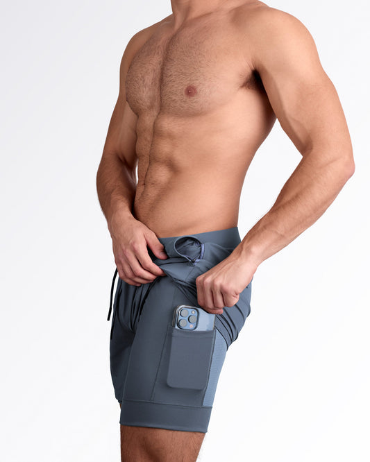CROSS-TRAIN BLUE - Endurance Shorts Lined 2-in-1