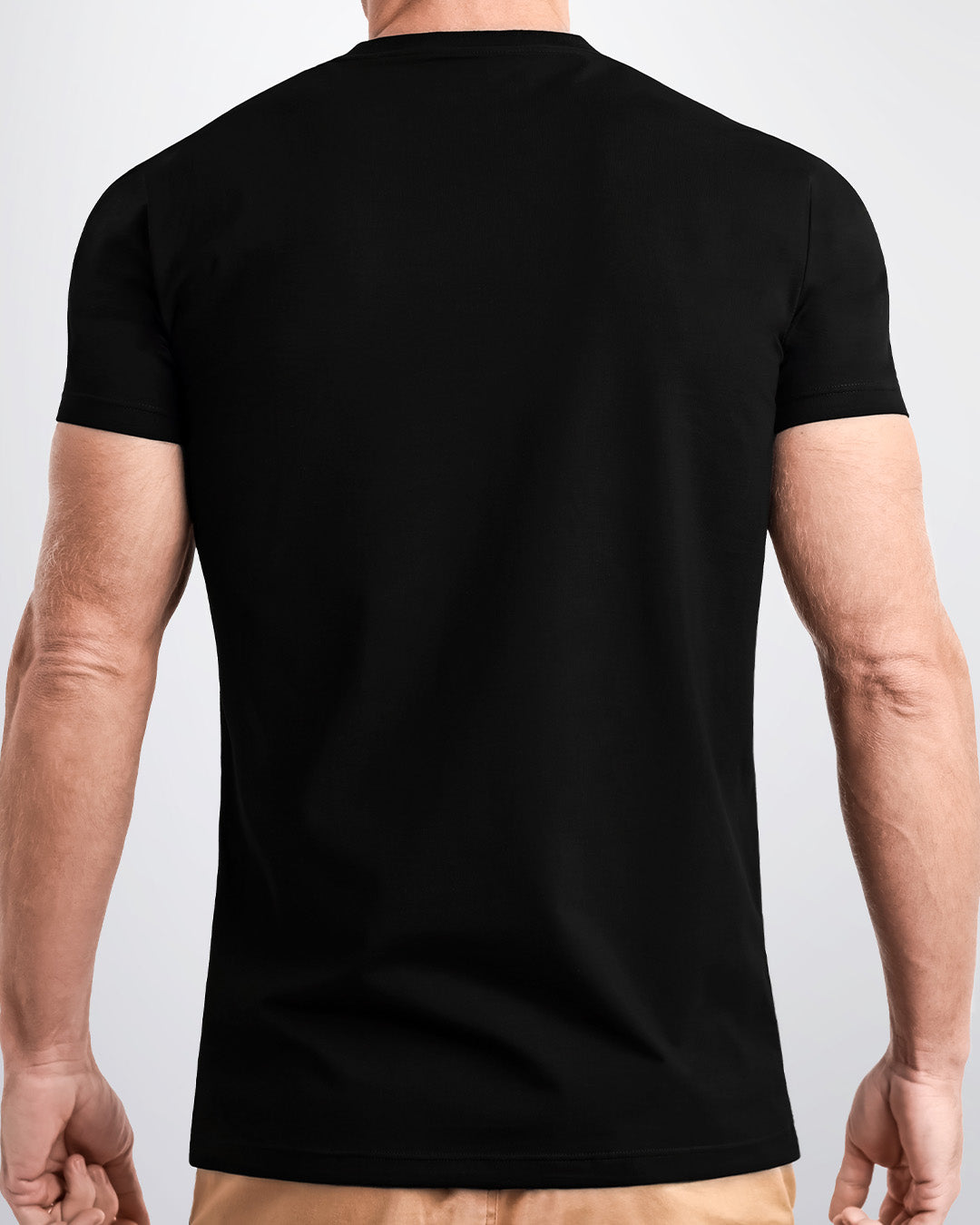 EXACT BLACK - Modal Cotton T-Shirt