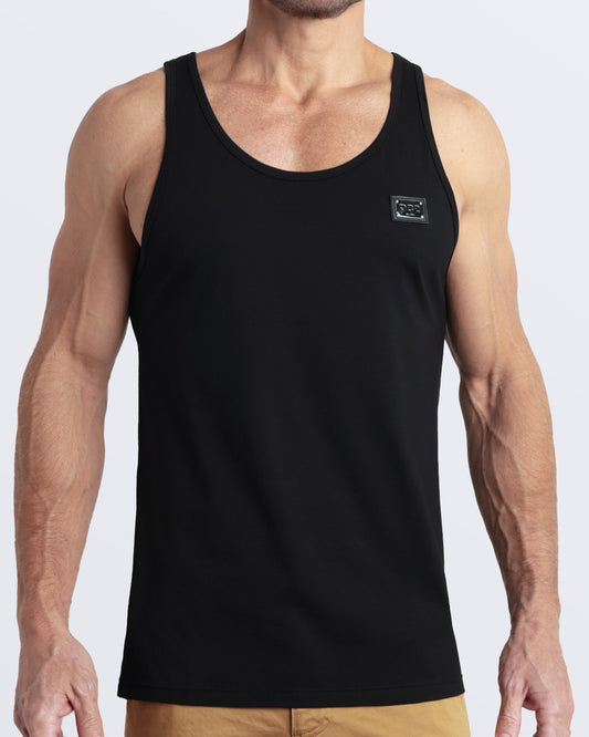 EXACT BLACK - Modal Cotton Tank Top