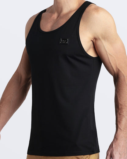 EXACT BLACK - Modal Cotton Tank Top