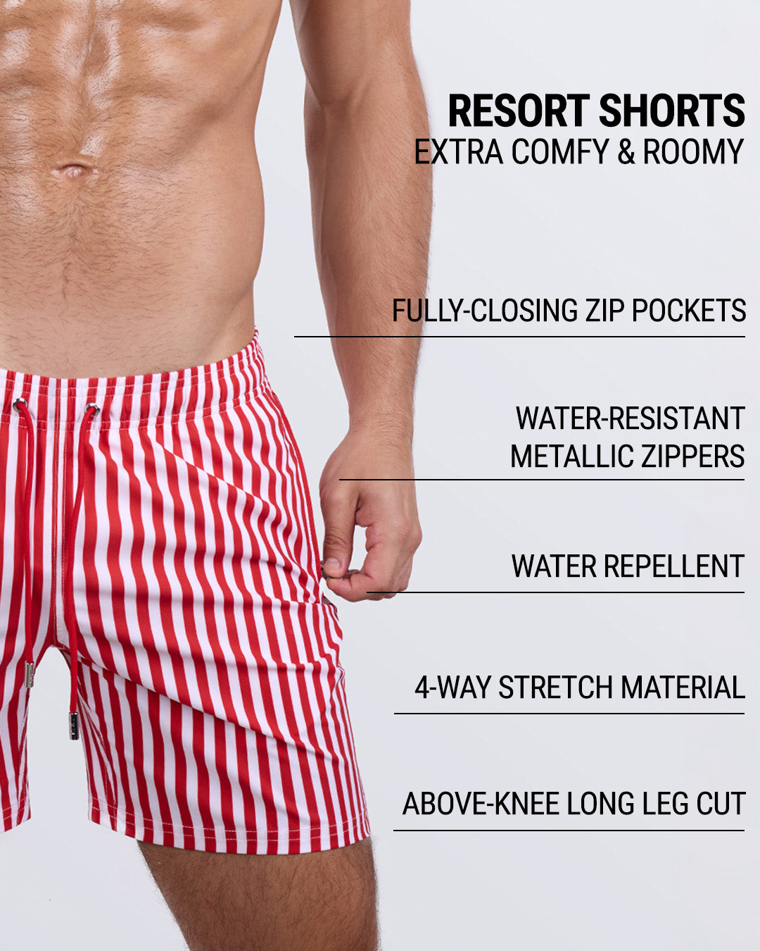 FAST LINES (RAPID RED) - Resort Shorts