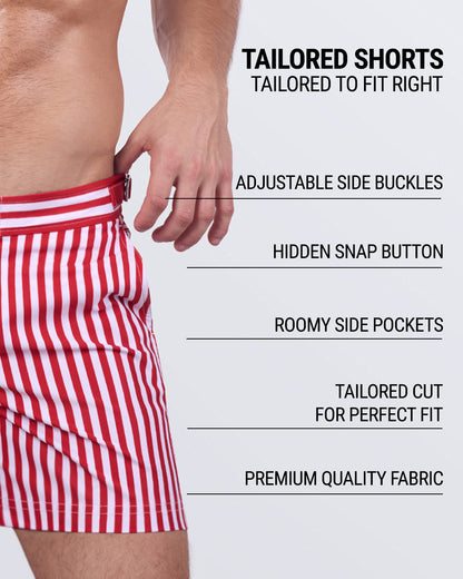 FAST LINES (RAPID RED) - Tailored Shorts