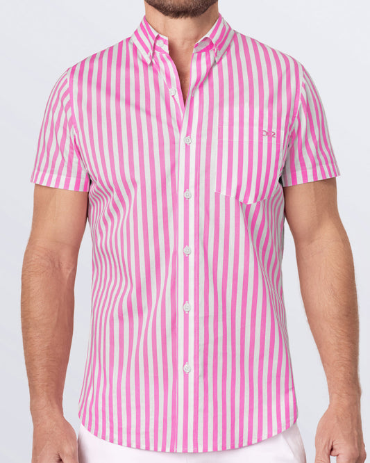 FAST LINES (CHILL PINK) - Cotton Shirt
