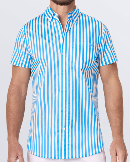 FAST LINES (SKY BLUE) - Cotton Shirt