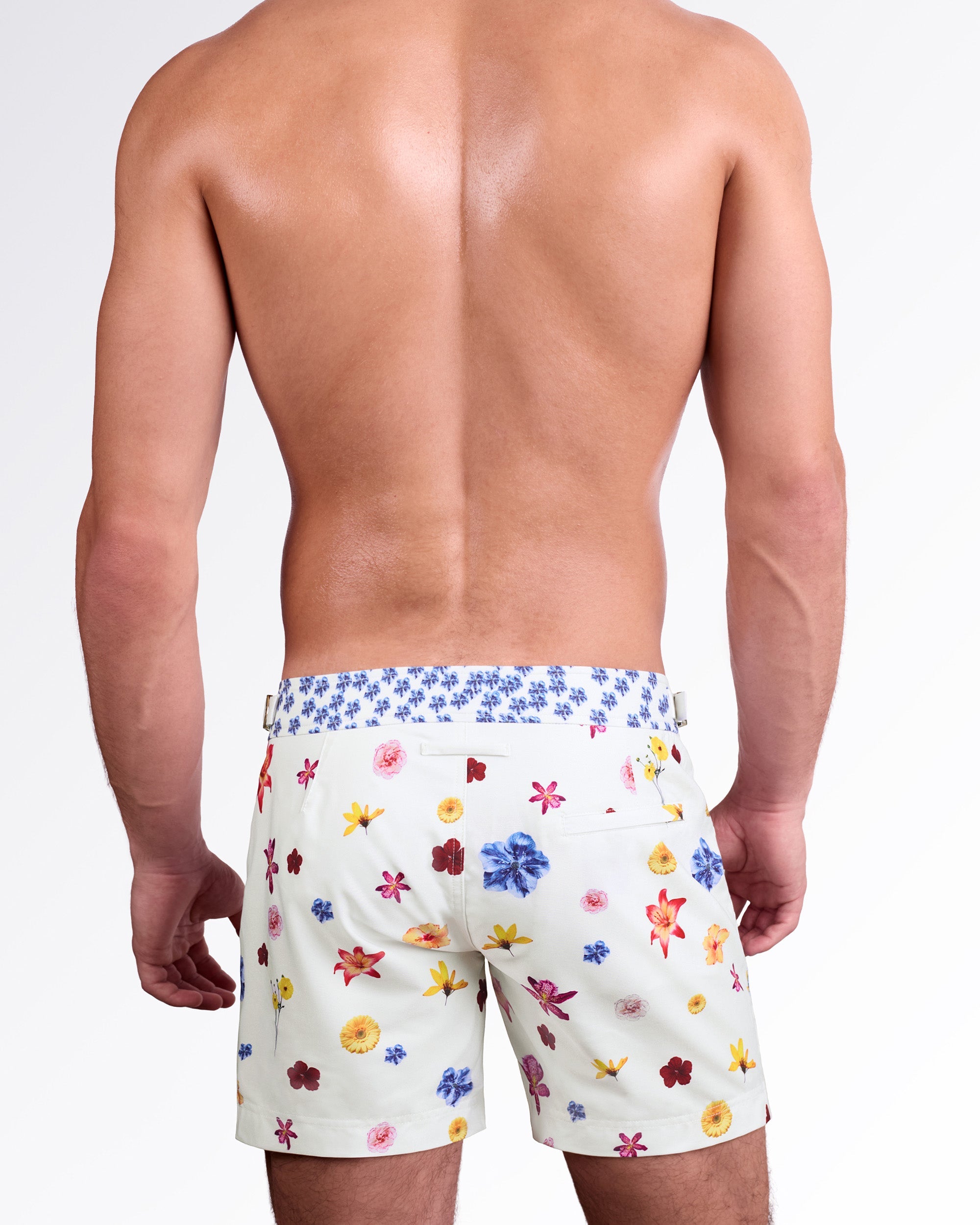 FLOWER POWERS (CREAM) - Tailored Shorts