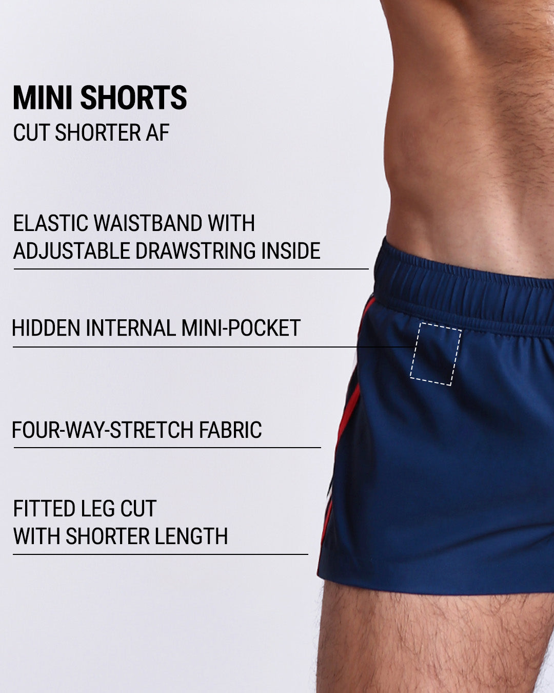 IMPERIAL BLUE - Mini Shorts