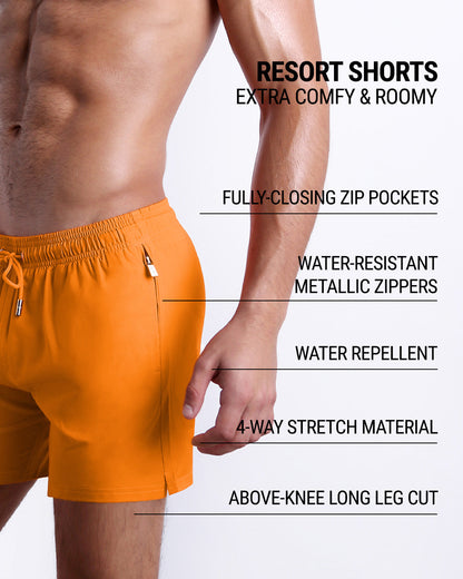 MATCH POINT ORANGE - Resort Shorts