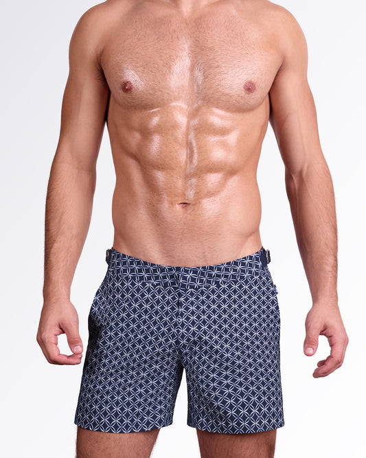 MONO WAVES (BLUE) - Tailored Shorts
