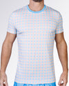 OCEAN DRIVE CHECK - Cotton Graphic T-Shirt
