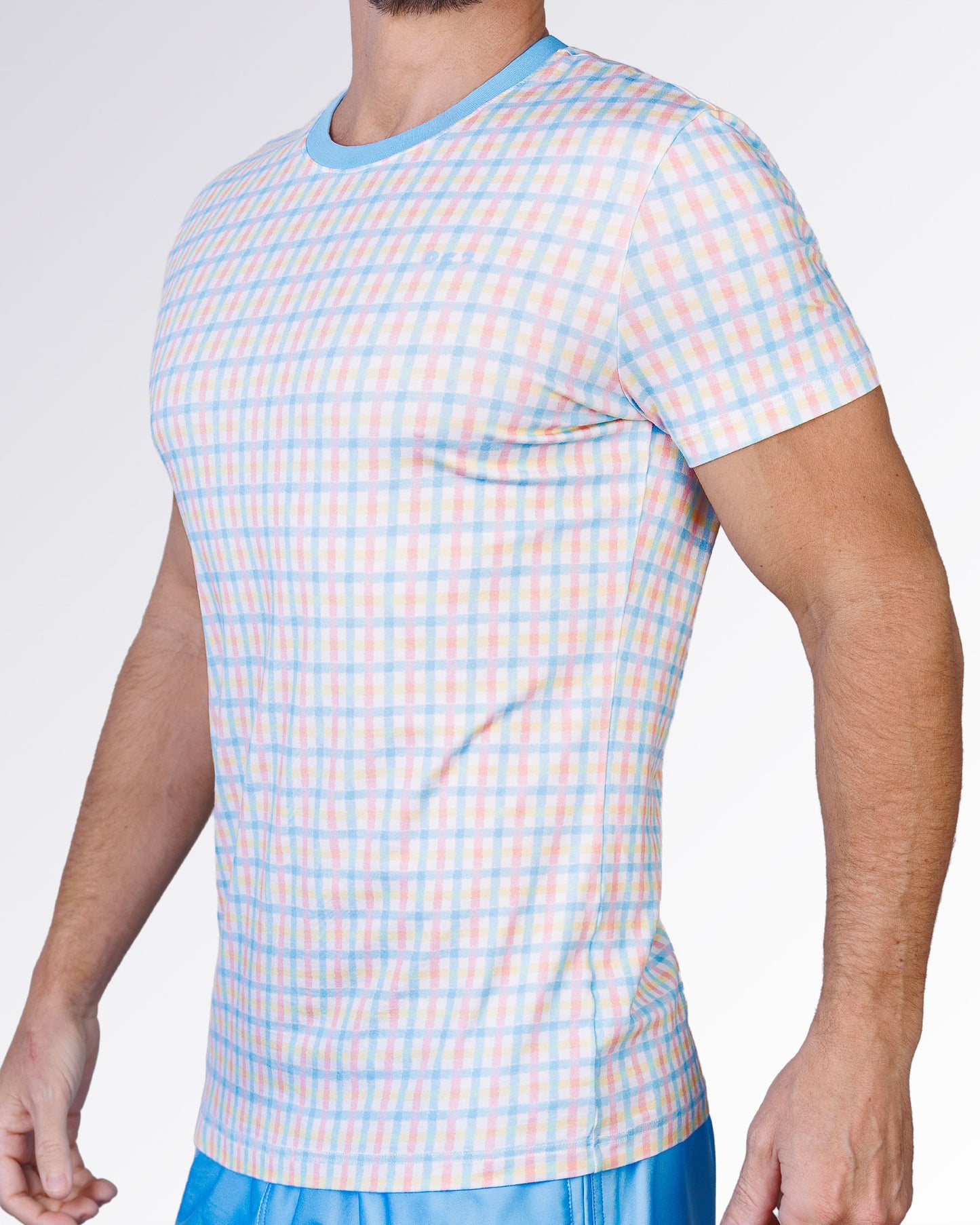 OCEAN DRIVE CHECK - Cotton Graphic T-Shirt