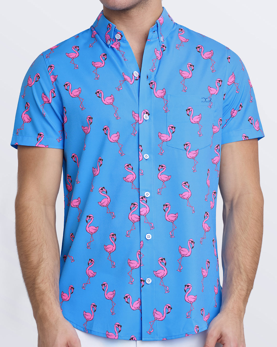PINK FLAMINGOS - Stretch Shirt