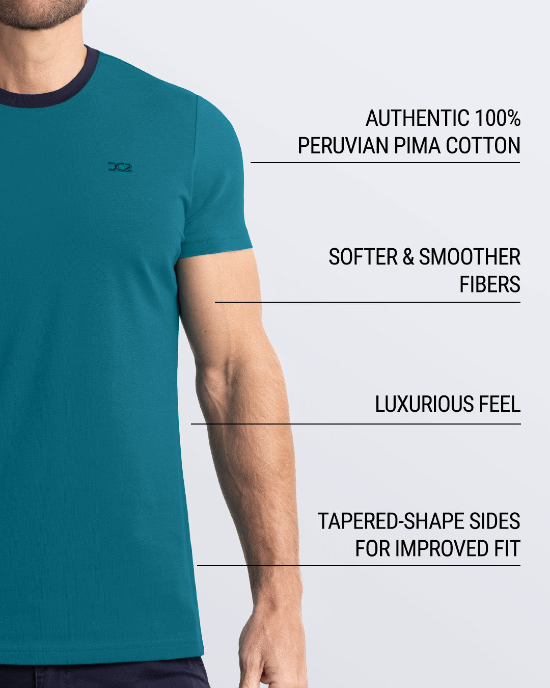 RING ON IT TEAL - T-Shirt Pima Cotton Peru