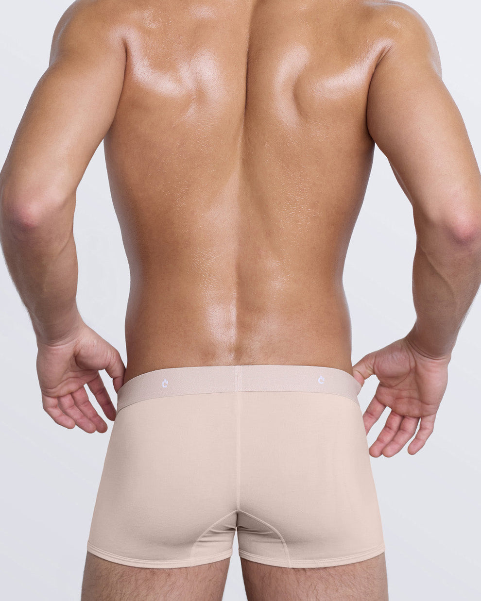 DC2 SIMPLY IRRESISTIBLE boxer briefs — rear view showing seamless back design and ultra-soft waistband with tone-on-tone brand detail.