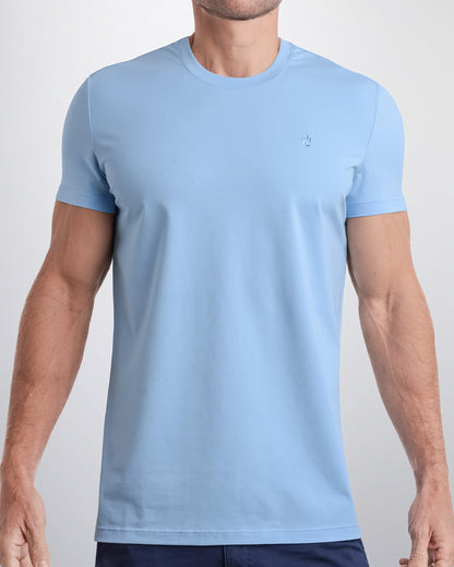 SKY BLUE - Modal Cotton T-Shirt