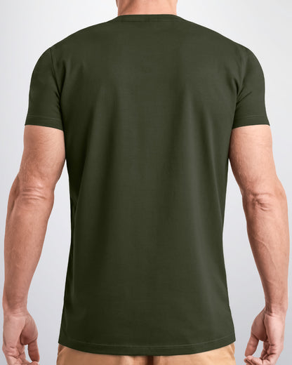 SLICK GREEN - Modal Cotton T-Shirt