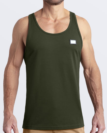 SLICK GREEN - Modal Cotton Tank Top