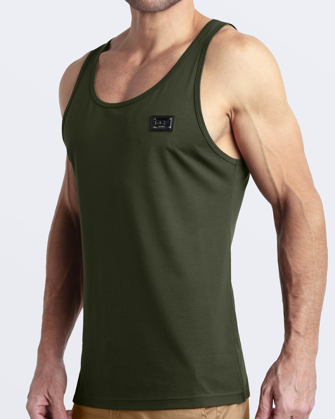 SLICK GREEN - Modal Cotton Tank Top