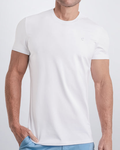 SOFT WHITE - Modal Cotton T-Shirt