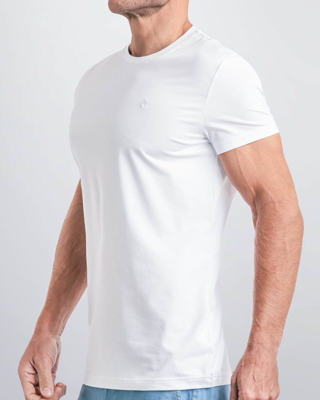 SOFT WHITE - Modal Cotton T-Shirt