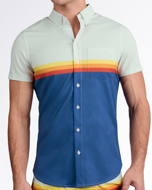 SUNSET STRIPES - Stretch Shirt