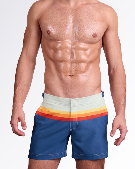 SUNSET STRIPES - Tailored Shorts