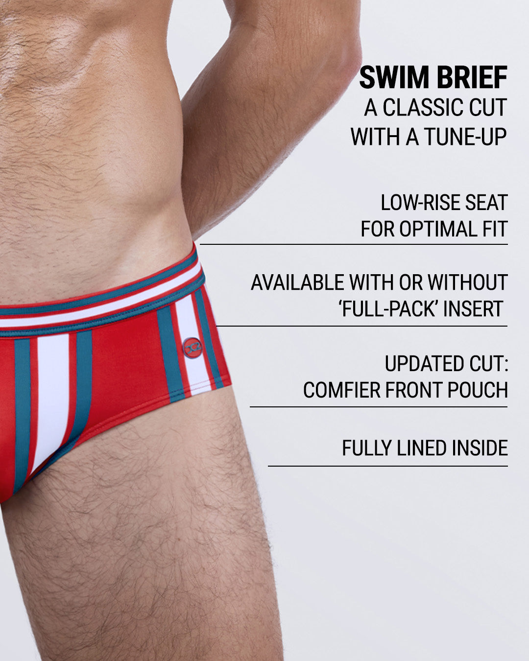 SWIFT STRIPES - Swim Brief