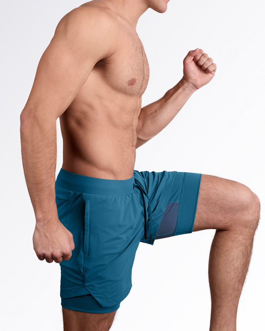 TEAL - Endurance Shorts Lined 2-in-1