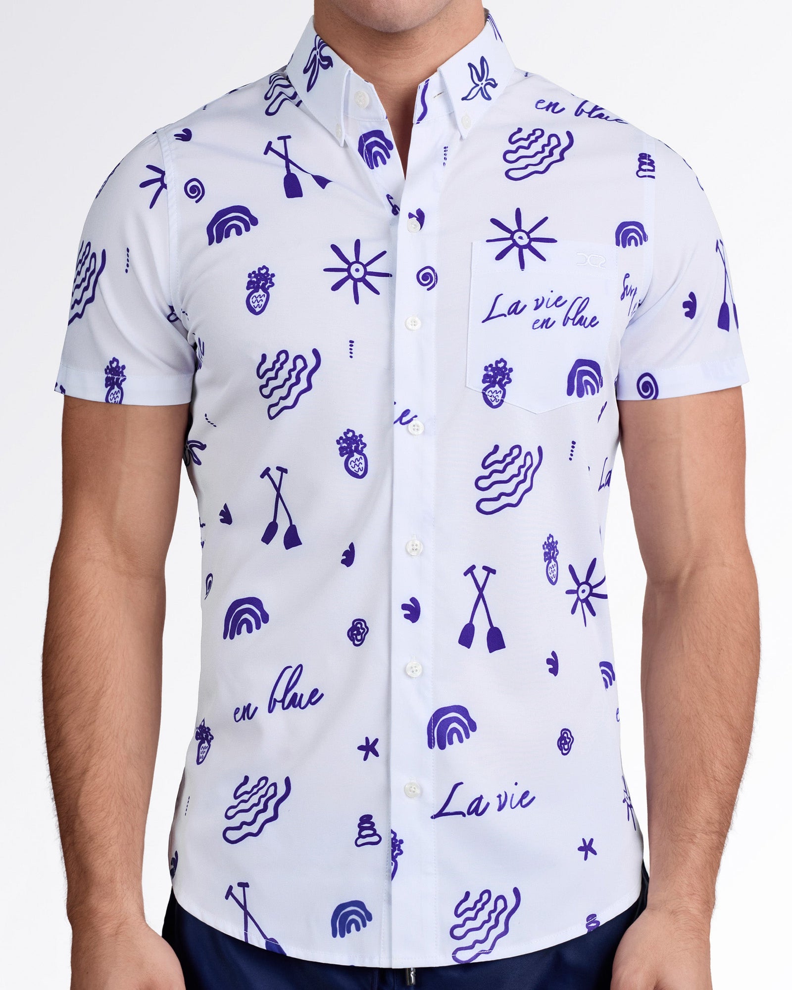VIVA LA VIDA (BLUE) - Stretch Shirt