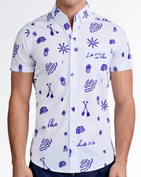 VIVA LA VIDA (BLUE) - Stretch Shirt