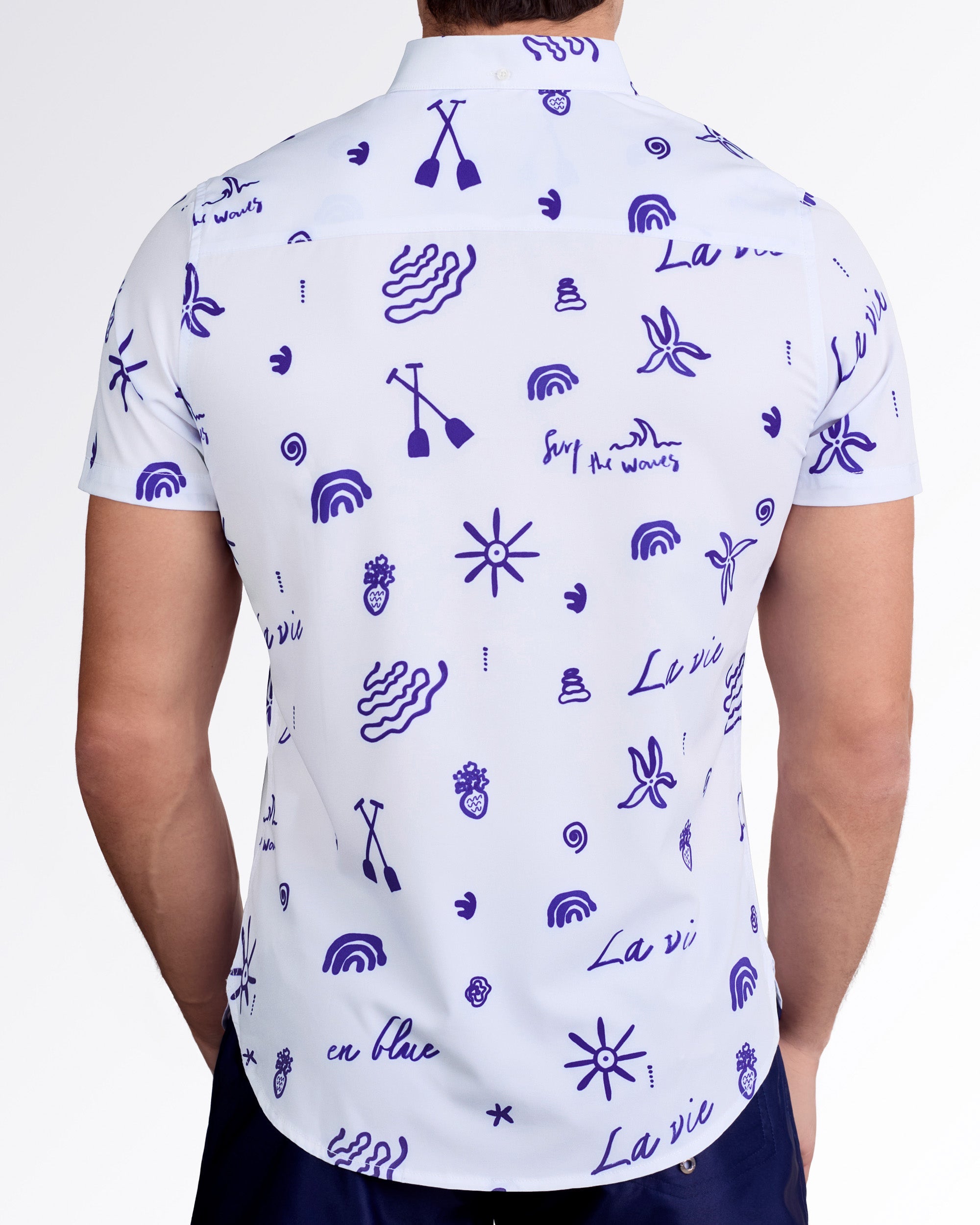 VIVA LA VIDA (BLUE) - Stretch Shirt