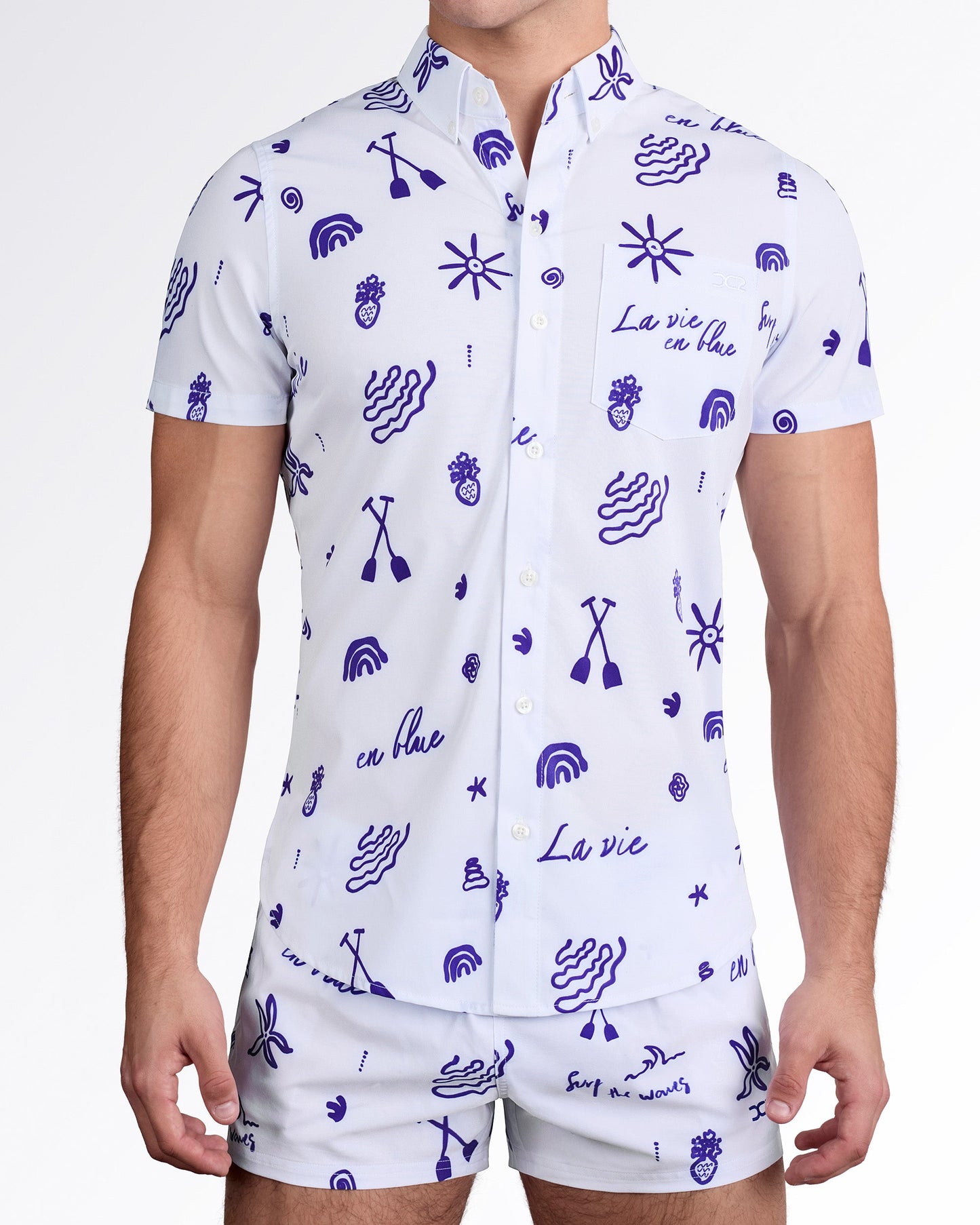VIVA LA VIDA (BLUE) - Stretch Shirt