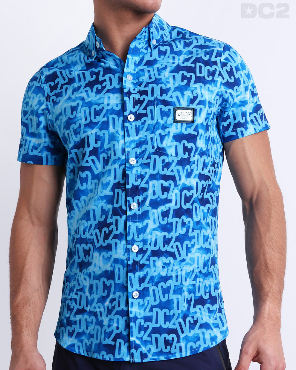 miami dress shirts TOILE de MIAMI (RED) Stretch Shirt